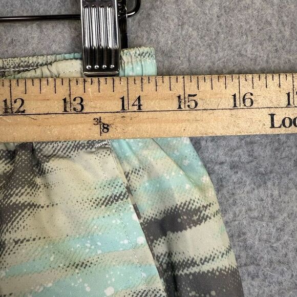 Nike Dri Fit Mens Size Large Drawstring Waist Swim Trunks Shorts Blue Brown - Picture 2 of 7